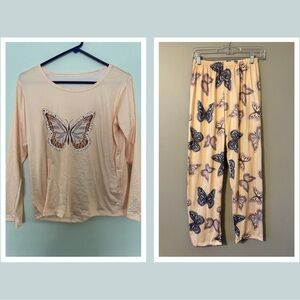 Butterfly Long Sleeve Pajamas